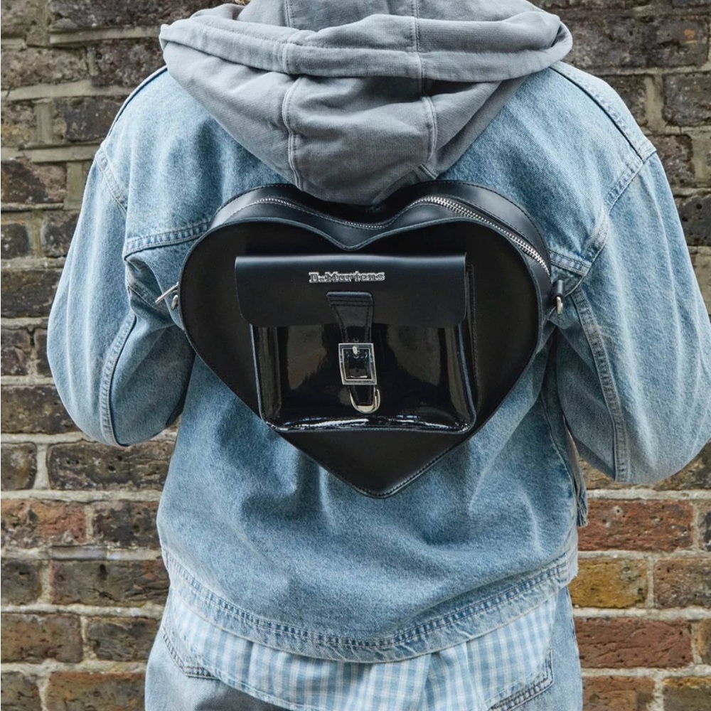 HEART SHAPED LEATHER BACKPACK